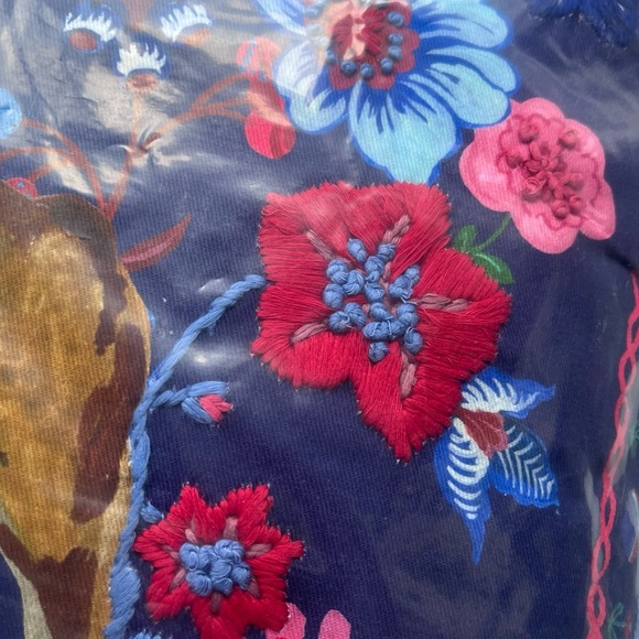 NWT Anthropologie Nathalie Lete Embroidered Pillow - Picture 6 of 10